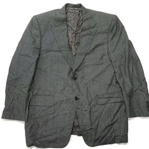Canali Super 120s 40R Italy Suit Jacket Gray 100% Pure Wool Blazer Sport Coat